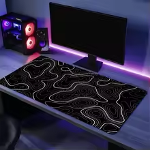 Mouse Pad, T-Topographic Map Black curve