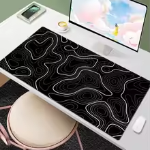 Mouse Pad, T-Topographic Map Black curve