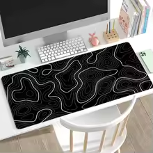 Mouse Pad, T-Topographic Map Black curve